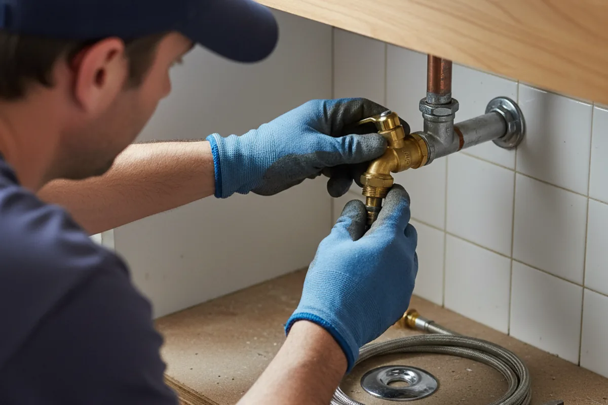 Shutoff valve and fitting work during Emergency Plumbing in Chavies